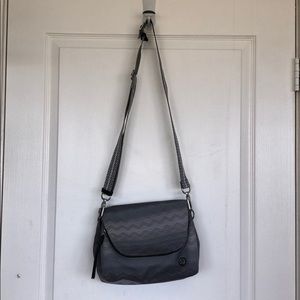 Lululemon Grey Chevron Crossbody Purse
